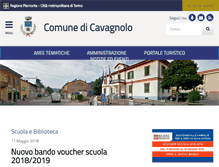 Tablet Screenshot of comune.cavagnolo.to.it